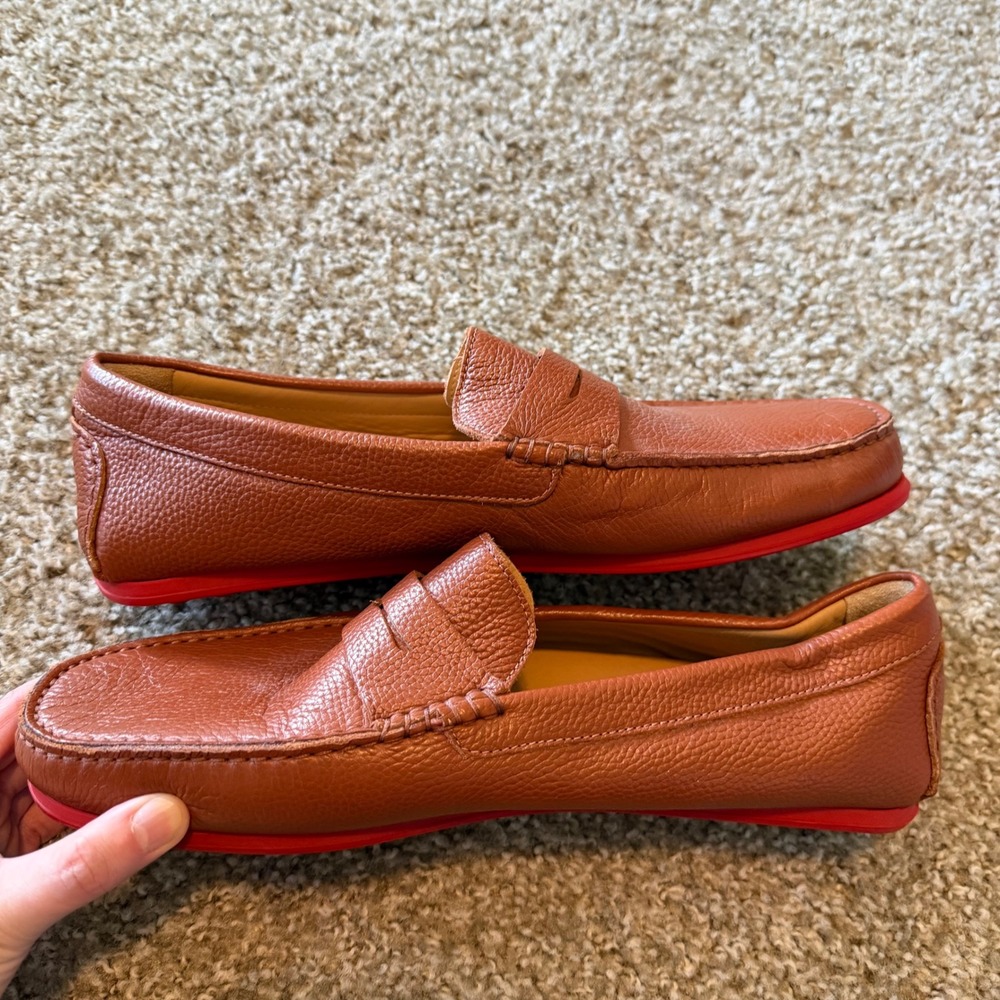 M.Gemi The Pastoso Uomo driving loafers 43 moccasin leather classic preppy - Picture 9 of 9